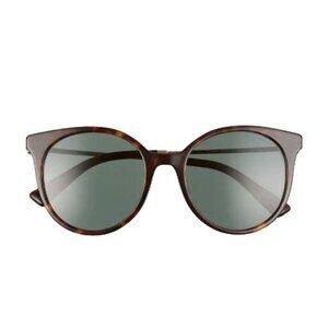 Valentino Womens Havana Brown Retro Cats Eye Gradient Sunglasses with Case New